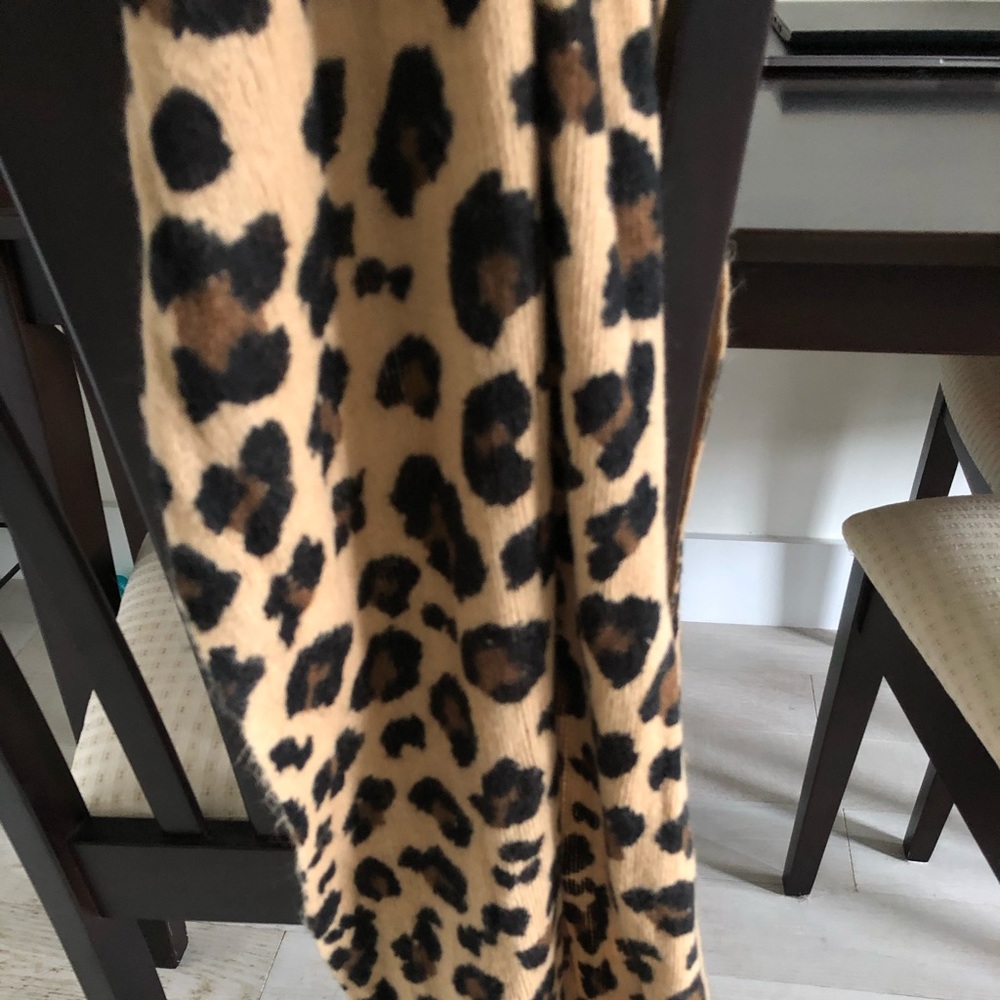 Leopard print circle scarf